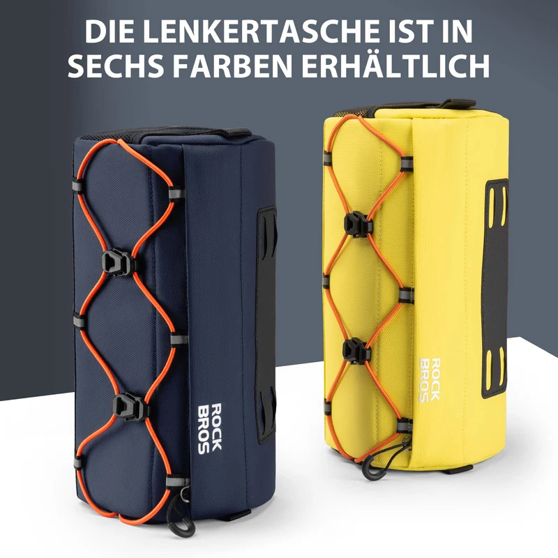 ROCKBROS Fahrradtasche Lenkertasche 2,2L mit Schultergurt in 6 Farben