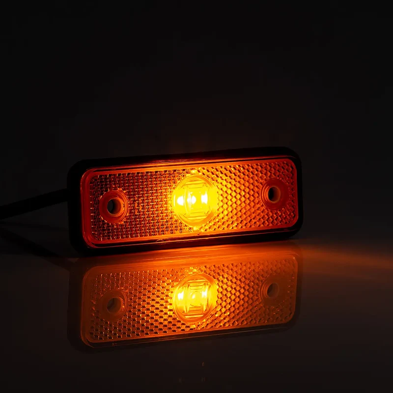 Schlanke rechteckige LED-Positionsleuchte mit Reflektor
