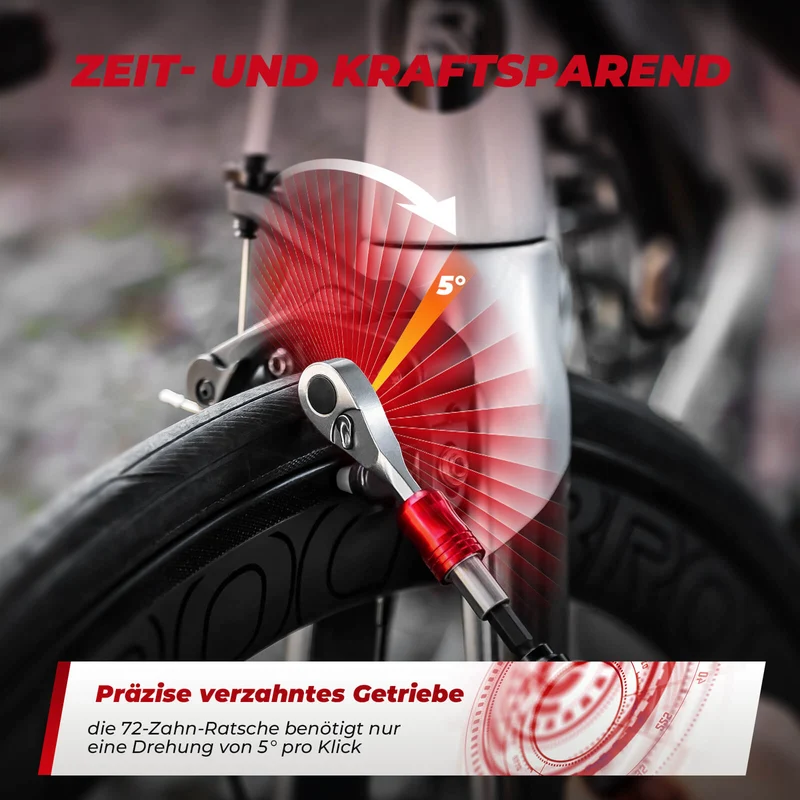 ROCKBROS Ratschenschlüssel Set 1/4 Zoll Mini Reparatur Werkzeug