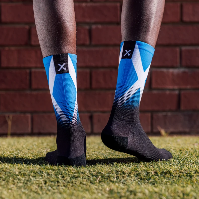Sox Footwear Scotland Flag Black Premium Crew Socks