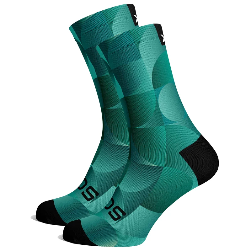 Sox Footwear Solid Teal Premium Crew Socks