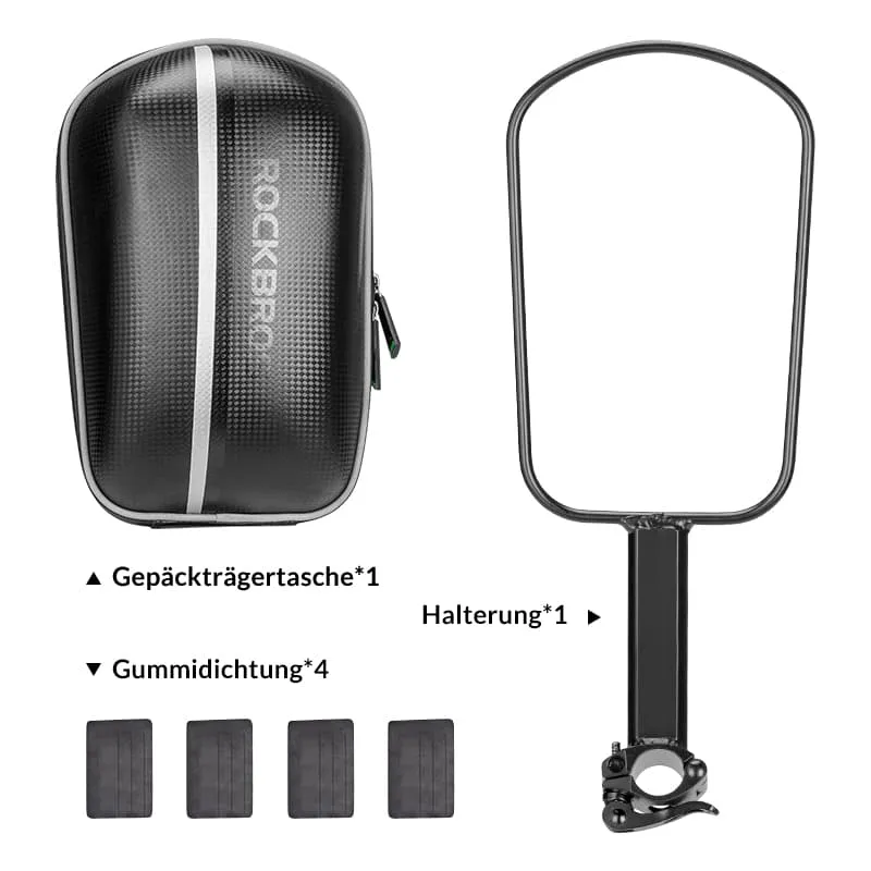 Gepäckträgertasche Wasserfest Schnellspanner Design mit Halterung