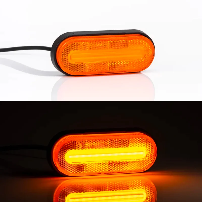 Fristom Bernsteinfarbene Seitenmarkierungsleuchte mit LED-Streifen