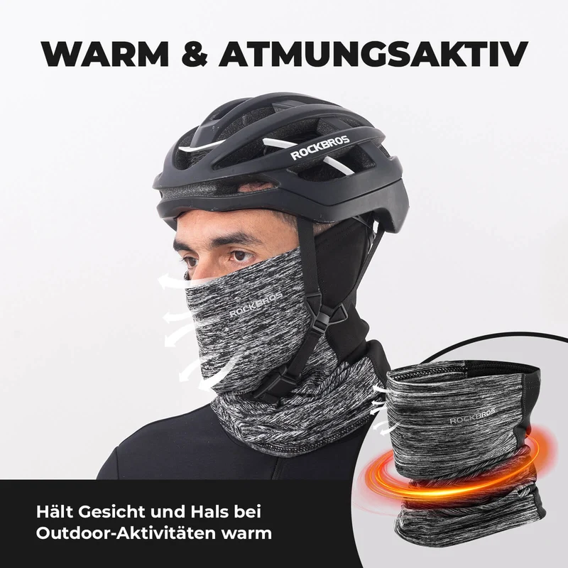 ROCKBROS Winter Halbe Balaclavas Multifunktion Atmungsaktiv Gesichtsbedeckung
