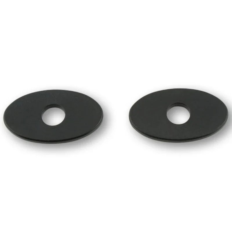 Blinker Adapterplatten Highsider Kawasaki M10, Schwarz, ABS, 44x26 mm