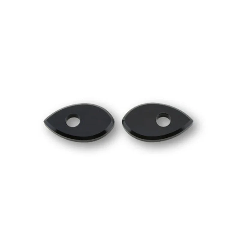 Blinker Adapterplatten Highsider Honda M10, Schwarz, Alu, 50x29 mm
