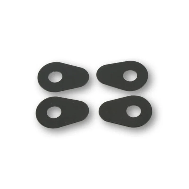 Blinker Adapterplatten Highsider Yamaha M10, Schwarz, Alu, 39x27 mm