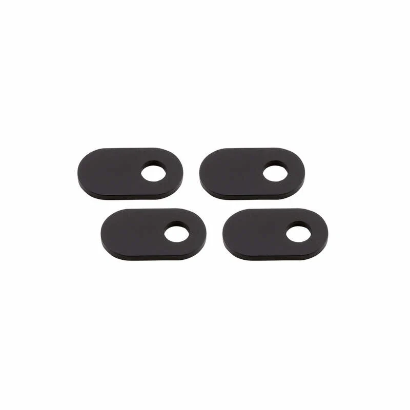 Blinker Adapterplatten Highsider Ducati M8, Schwarz, Alu, 35x20 mm
