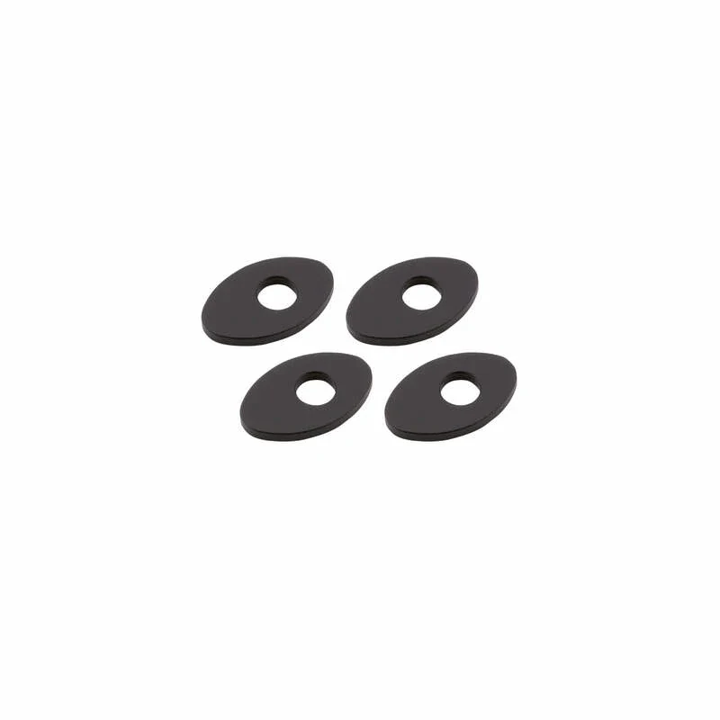 Blinker Montageplatten Highsider Smart schwarz, Alu, 30x19 mm, Ø 8 mm, für KTM