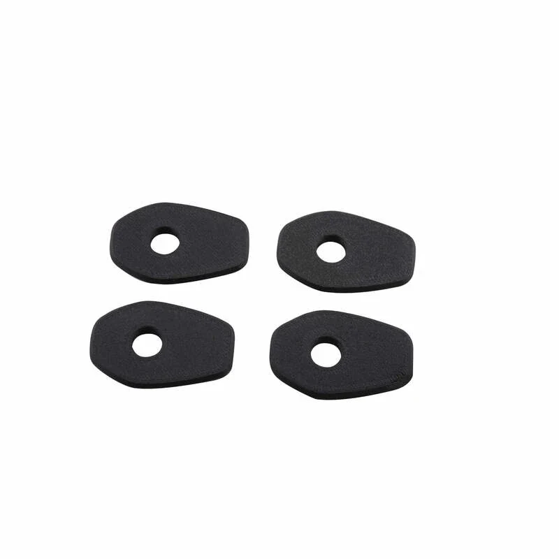 Blinker Adapterplatten Highsider Honda M8, Schwarz, ABS, 40x27 mm