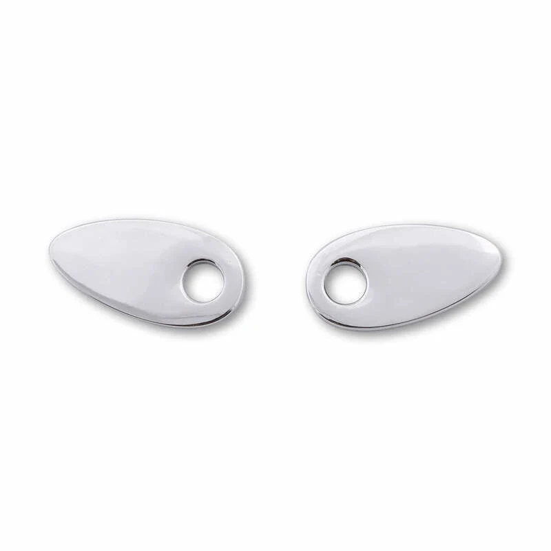 Blinker Adapterplatten Highsider HD M8, Chrom, Alu, 41x21 mm