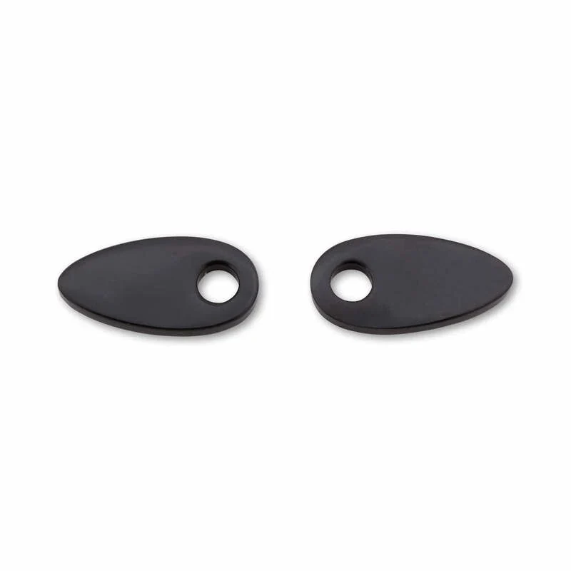 Blinker Adapterplatten Highsider HD M8, Schwarz, Alu, 41x21 mm