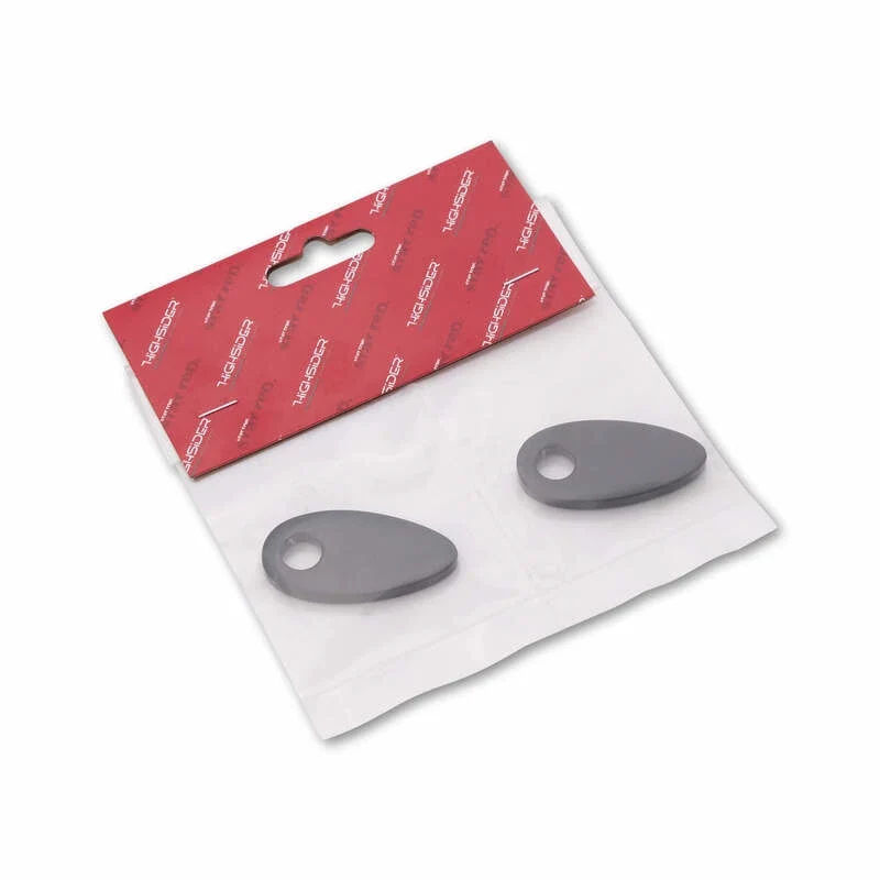 Blinker Adapterplatten Highsider HD M8, Schwarz, Alu, 41x21 mm