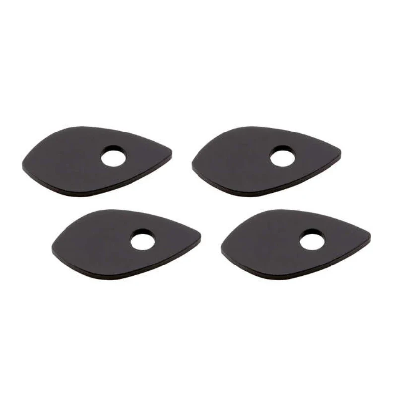 Blinker Adapterplatten Highsider Honda M8, Schwarz, Alu, 51x28 mm