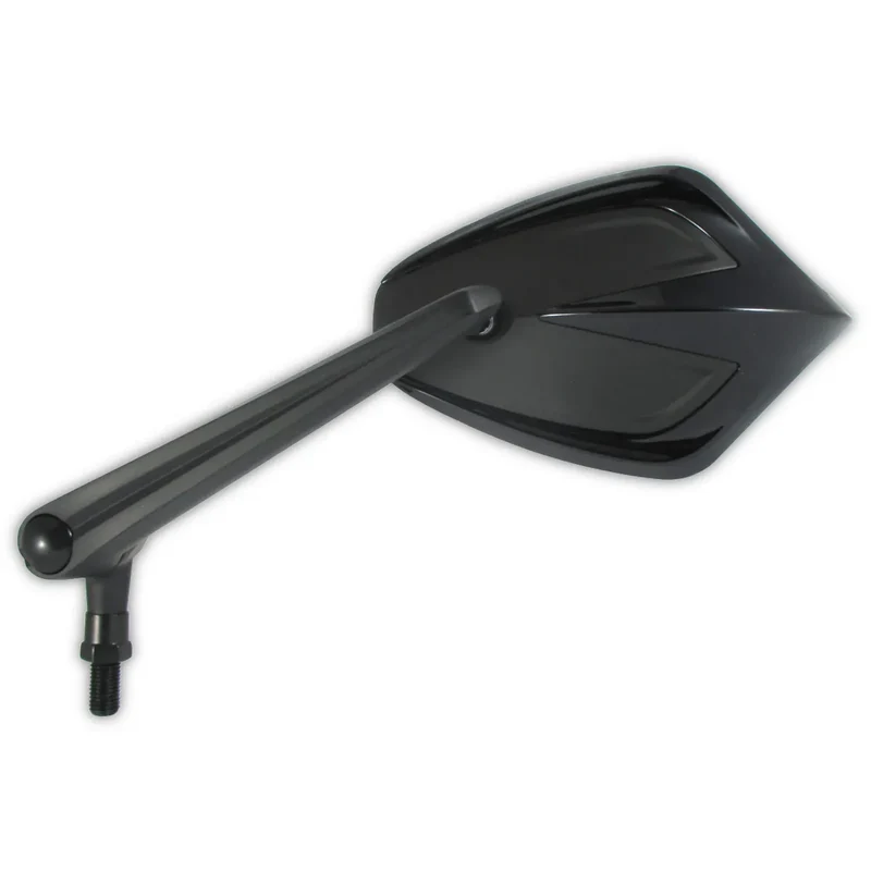 Lenkerspiegel Paar Move schwarz, Alu / ABS, E-geprüft, M10x1.25 & HD Adapter