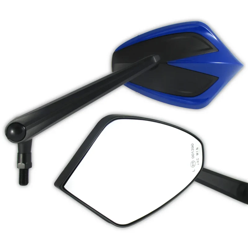 Lenkerspiegel Paar Move schwarz, Alu / ABS, E-geprüft, M10x1.25 & HD Adapter