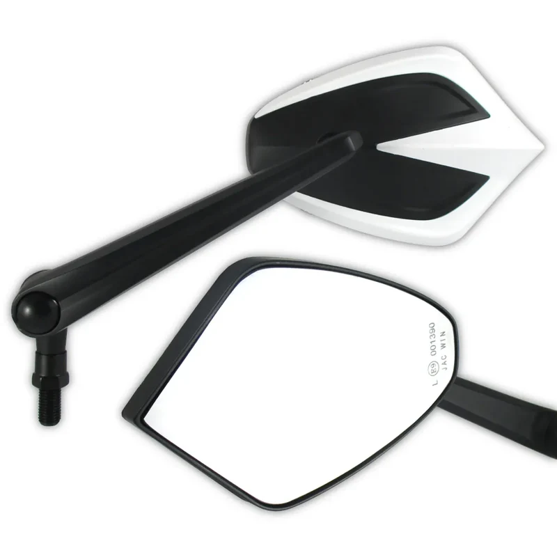 Lenkerspiegel Paar Move schwarz, Alu / ABS, E-geprüft, M10x1.25 & HD Adapter