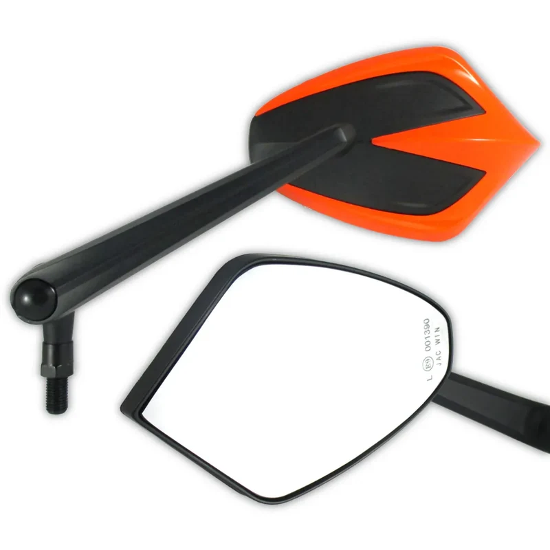 Lenkerspiegel Paar Move schwarz, Alu / ABS, E-geprüft, M10x1.25 & HD Adapter