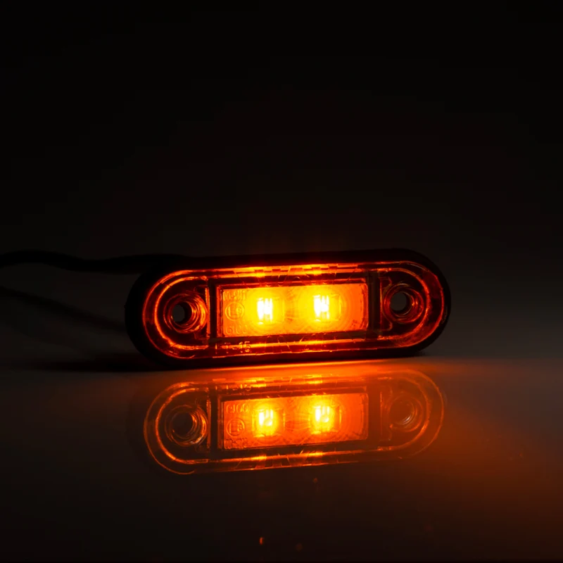 Einbaufertige LED-Positionsleuchte in Rot, Weiß, Gelb, Blau und Grün