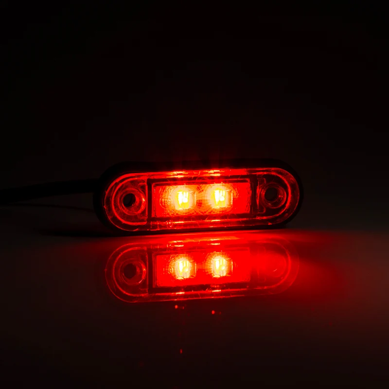 Einbaufertige LED-Positionsleuchte in Rot, Weiß, Gelb, Blau und Grün