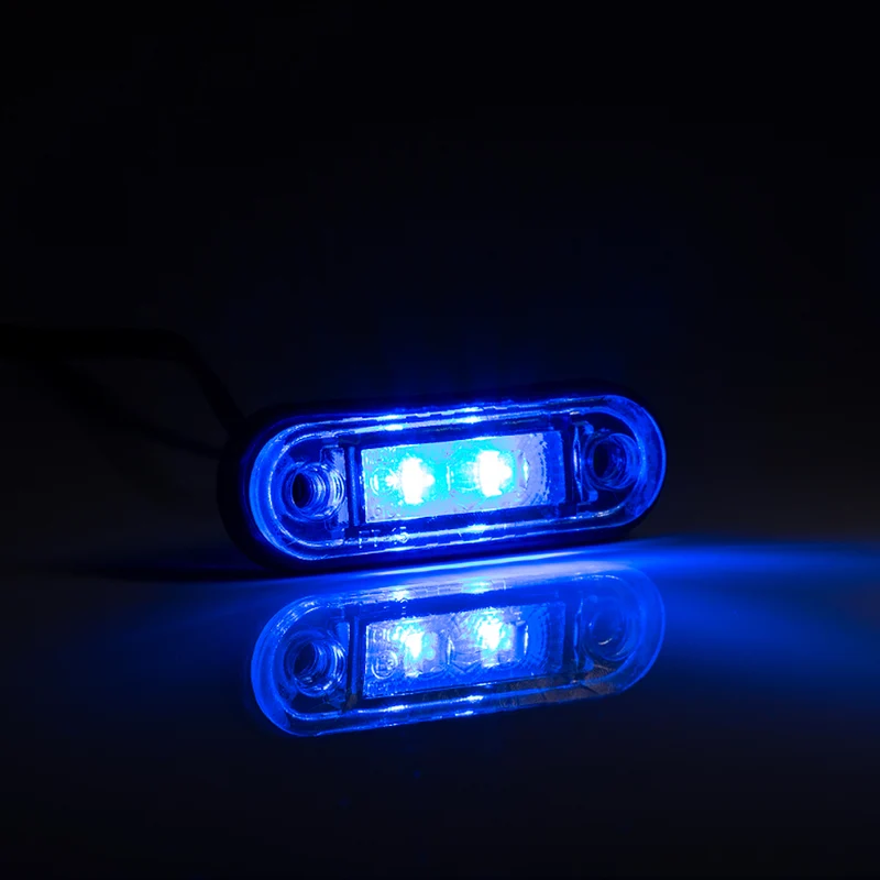 Einbaufertige LED-Positionsleuchte in Rot, Weiß, Gelb, Blau und Grün