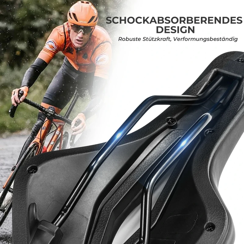 ROCKBROS Fahrrad Sattel Ergonomischer Stoßdämpfender Fahrradsattel Unisex