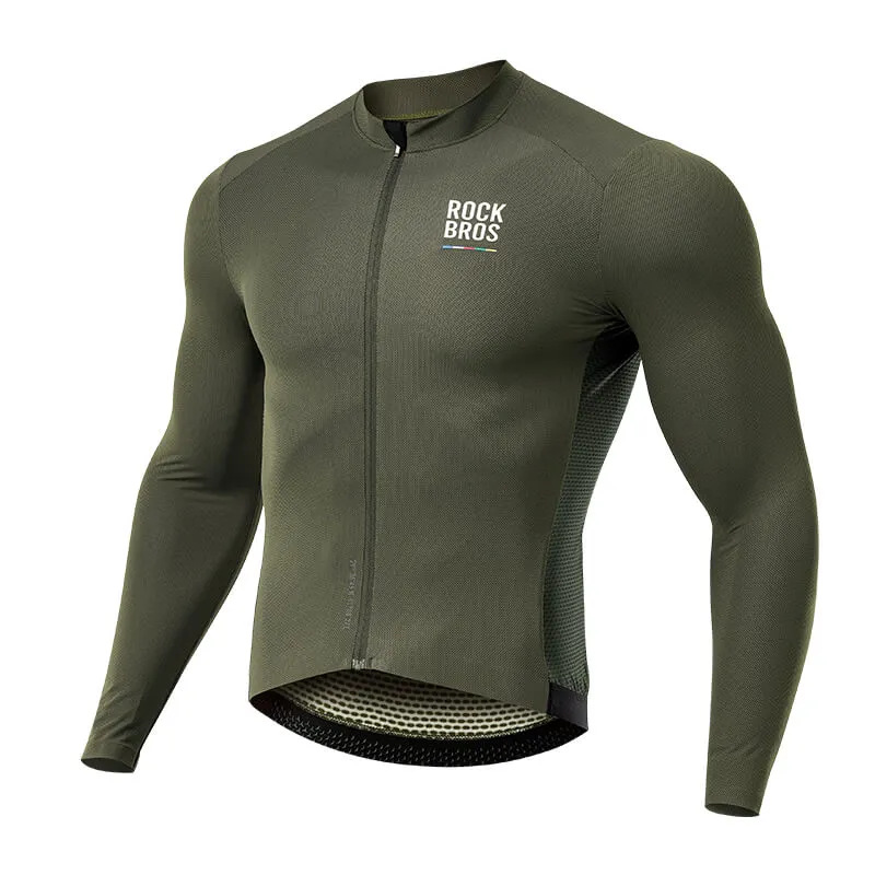 ROAD TO SKY Herren Langarm-Radtrikot Fahrrad Jersey für MTB & Rennrad
