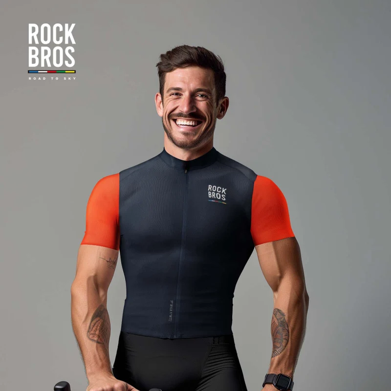 ROAD TO SKY Herren Kurzarm-Radtrikot Fahrrad Jersey für MTB & Rennrad