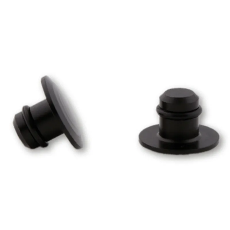 Abdeckkappen Highsider Pro für M10 Spiegelgewinde, Schwarz, Aluminium