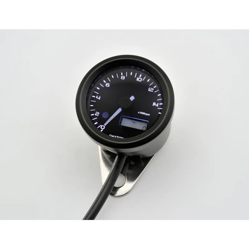 Drehzahlmesser Daytona Velona schwarz, Ø 48 mm, 15000 U/min, 3-farbig, E-geprüft