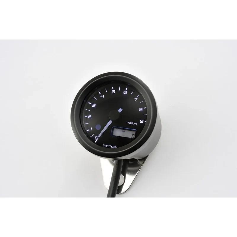Drehzahlmesser Daytona Velona schwarz, Ø 48 mm, 9000 U/min, 3-farbig, E-geprüft