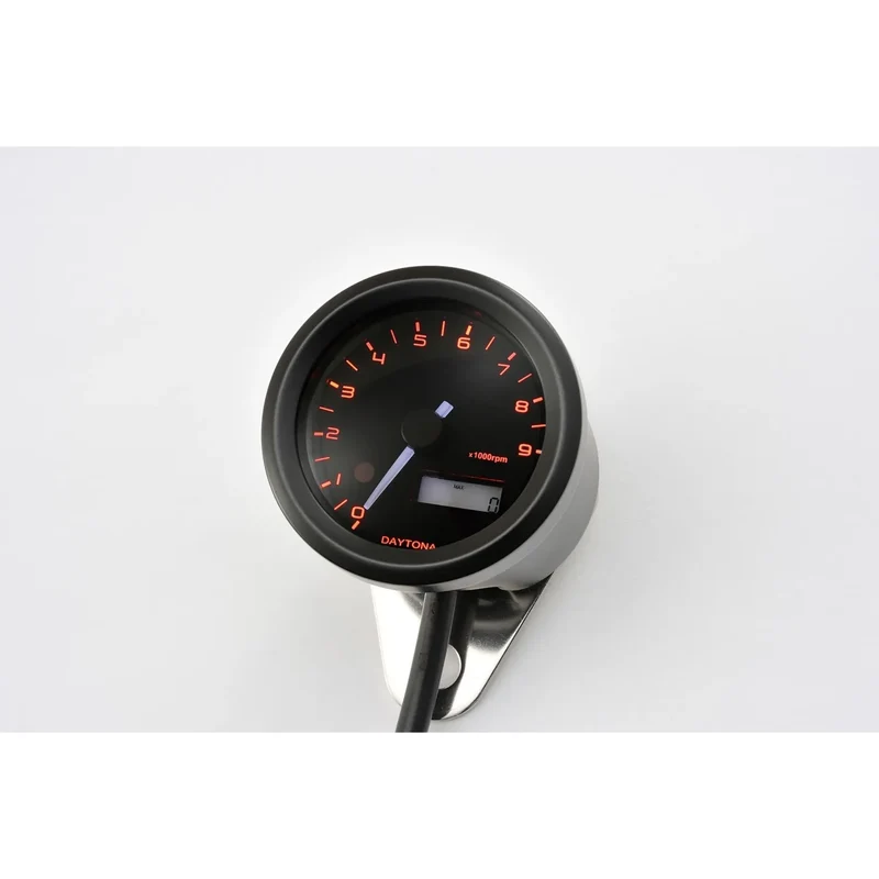 Drehzahlmesser Daytona Velona schwarz, Ø 48 mm, 9000 U/min, 3-farbig, E-geprüft