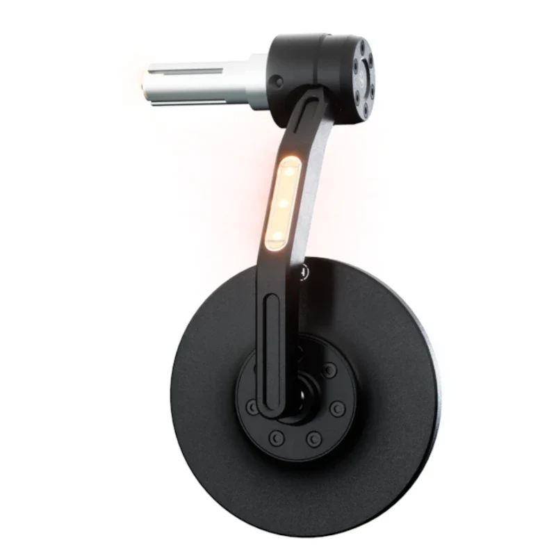 Lenkerendenspiegel mit LED-Blinker Highsider Pro Conero Black Edition, E-geprüft