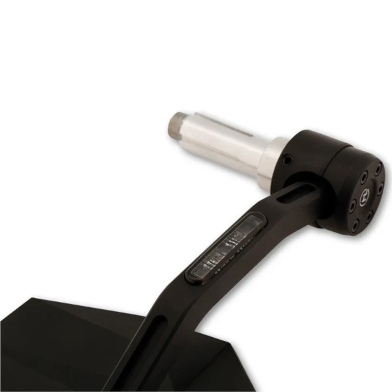 Lenkerendenspiegel mit LED-Blinker Highsider Pro Stealth-X7 schwarz, E-geprüft