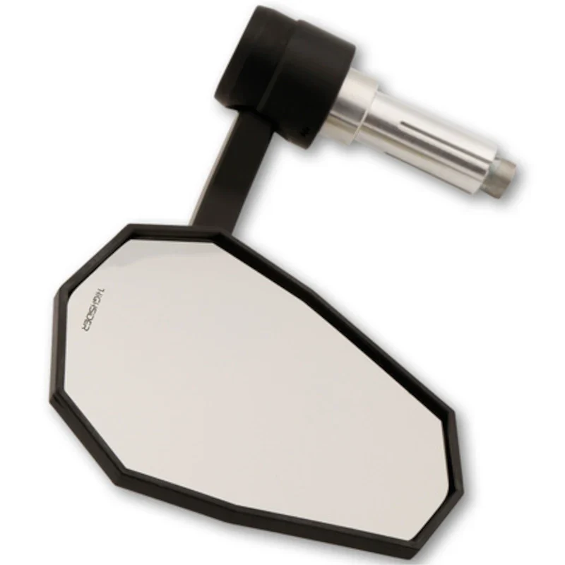 Lenkerendenspiegel mit LED-Blinker Highsider Pro Stealth-X7 schwarz, E-geprüft