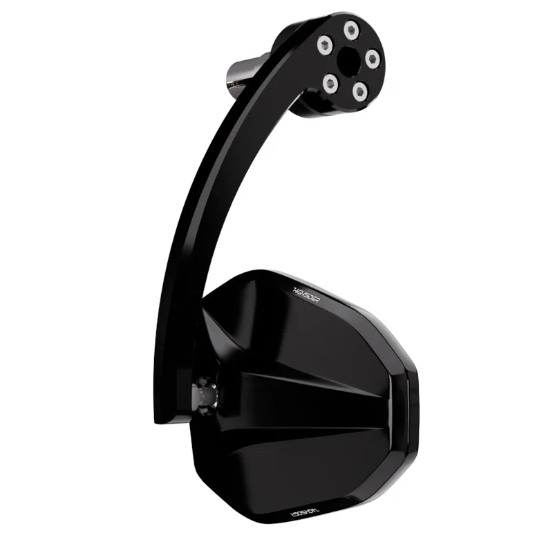 Lenkerendenspiegel Highsider Pro Victory-Evo, Schwarz, E-geprüft, Ø 12-22 mm