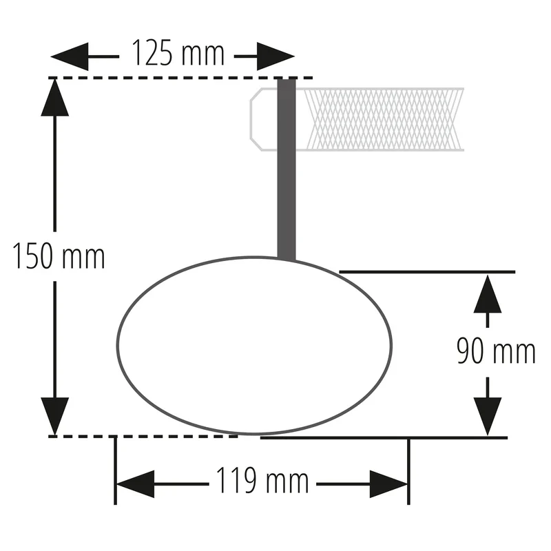 Lenkerendenspiegel Highsider Pro Stealth-X5 Evo-Short, Schwarz, Ø 12-22 mm