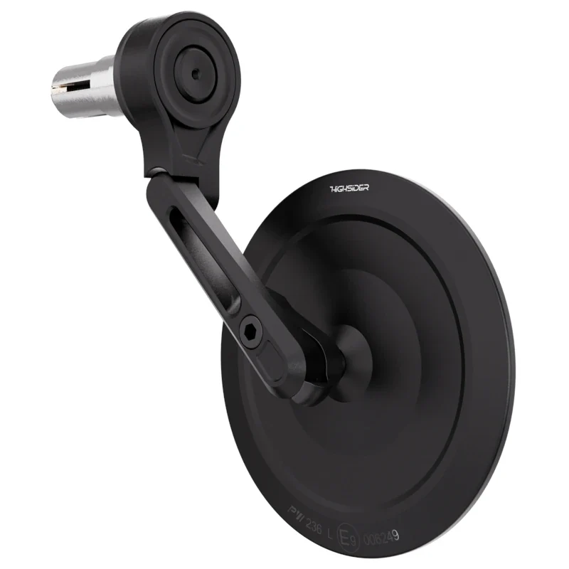 Lenkerendenspiegel Highsider Pro Montana-Slim Evo-Short Schwarz, Ø 12-22 mm