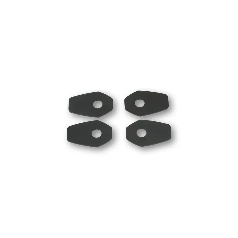 Blinker Adapterplatten Highsider Suzuki M10, Schwarz, ABS, 48x31 mm