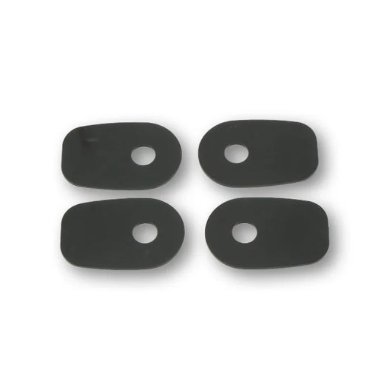Blinker Adapterplatten Highsider Kawasaki M10, Schwarz, ABS, 51x33 mm