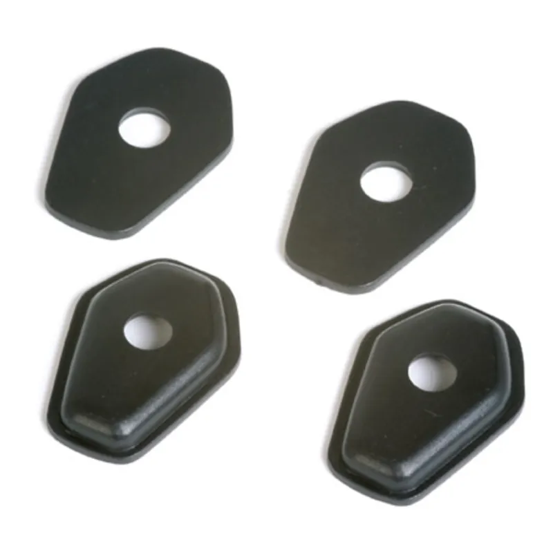 Blinker Adapterplatten Highsider Suzuki M10, Schwarz, ABS, 49x34 mm
