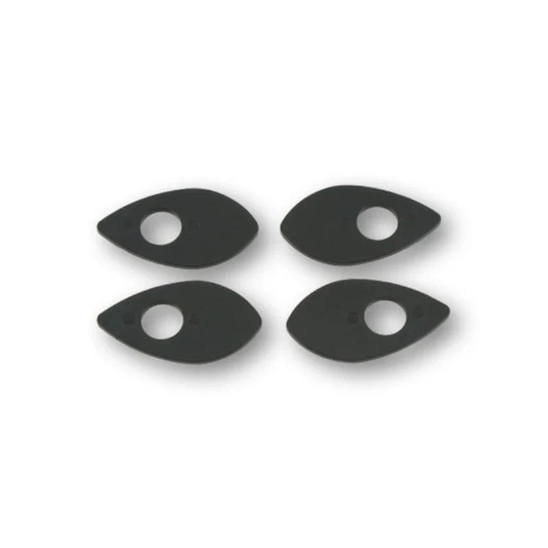 Blinker Adapterplatten Highsider Honda M10, Schwarz, ABS, 50x28 mm