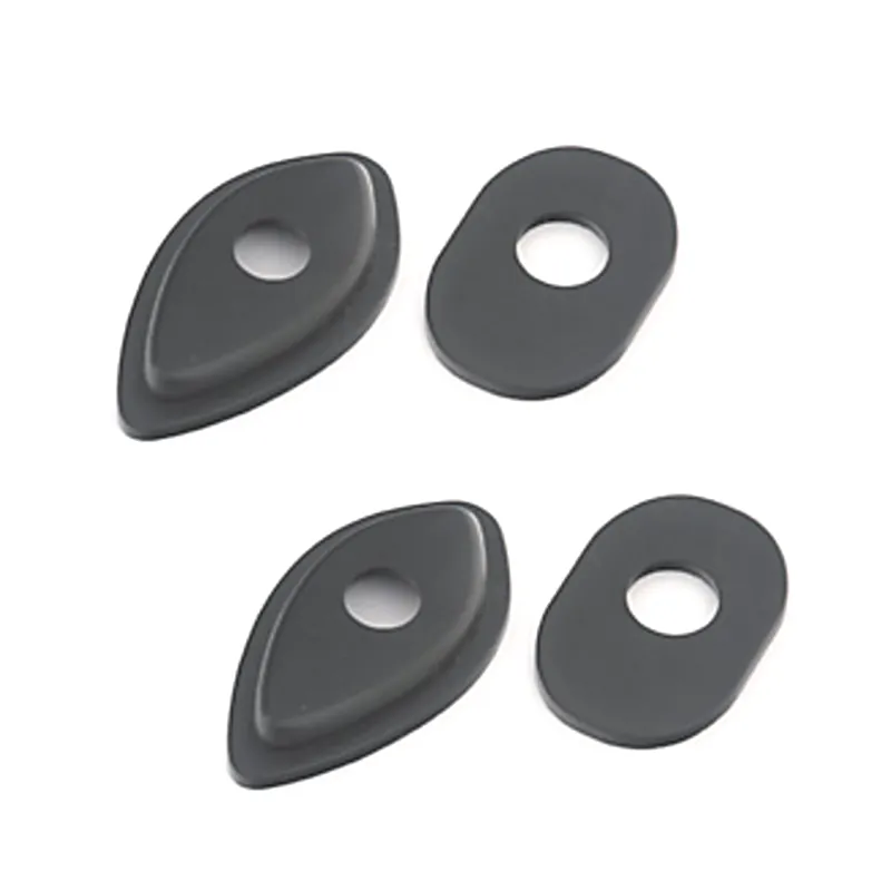 Blinker Adapterplatten Highsider Honda M10, Schwarz, ABS, 51x28 mm