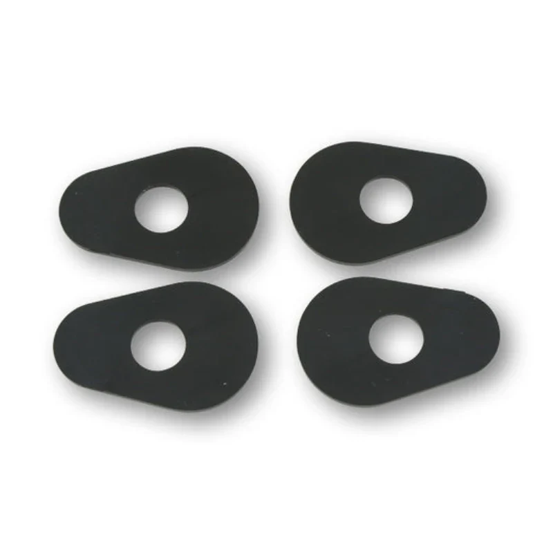 Blinker Adapterplatten Highsider Yamaha M10, Schwarz, ABS, 40x21 mm