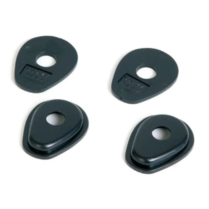 Blinker Adapterplatten Highsider Suzuki M10, Schwarz, ABS, 40x32 mm