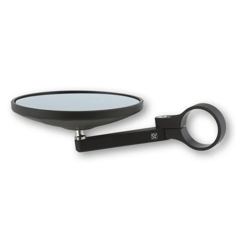 Lenkerendenspiegel Highsider Circula-P, Schwarz, E-geprüft, Ø 22-30 mm