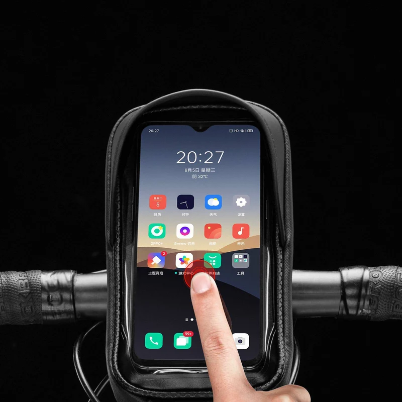 ROCKBROS Fahrrad Lenkertasche Handyhalterung mit TPU Touchscreen