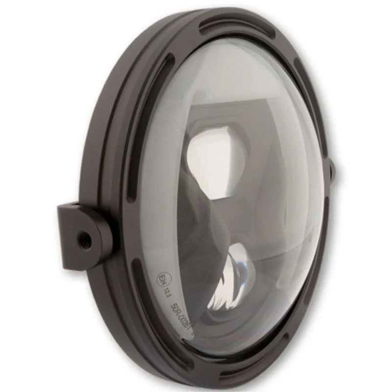 LED-Scheinwerfer Highsider Frame-R1 Typ 8 schwarz, Ø 200 mm, Seitlich, E-geprüft