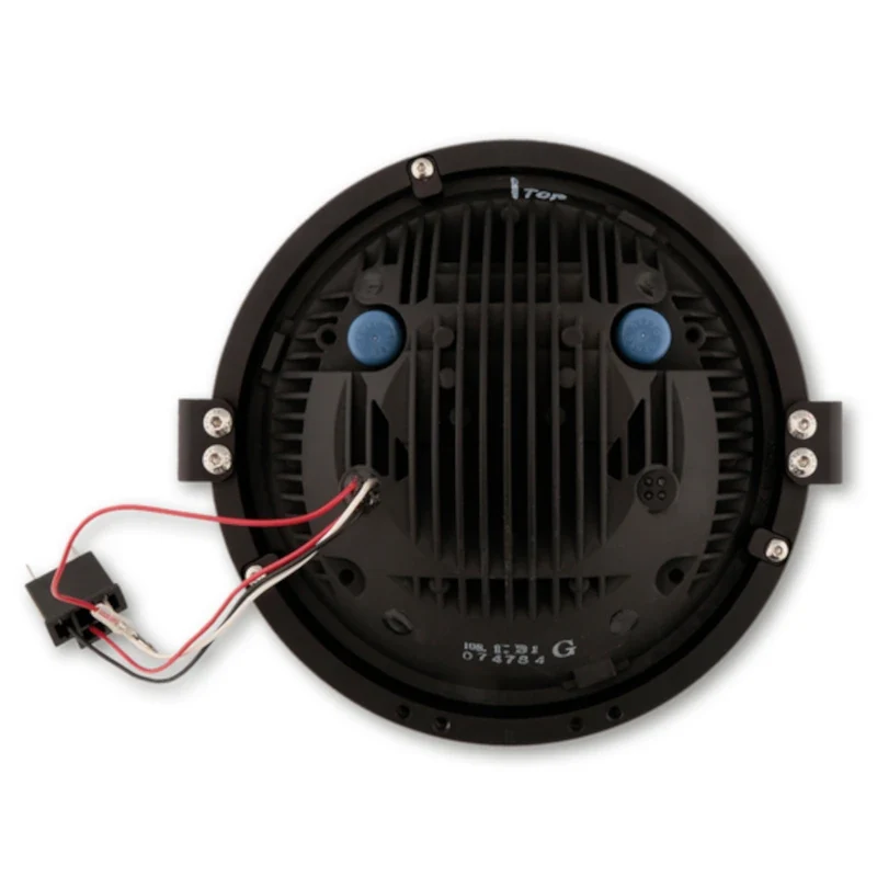 LED-Scheinwerfer Highsider Frame-R1 Typ 8 schwarz, Ø 200 mm, Seitlich, E-geprüft