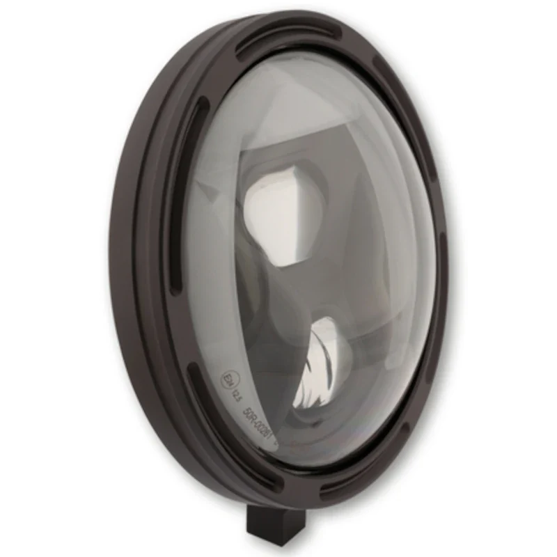 LED-Scheinwerfer Highsider Frame-R1 Typ 8 schwarz, Ø 200 mm, Unten, E-geprüft